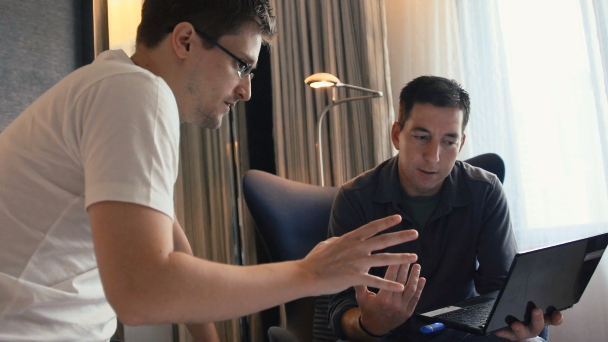 Edward Snowden and Glen Greenwald